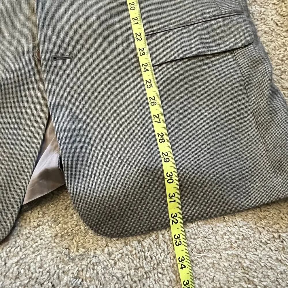 Lauren‎ Ralph Lauren Macys Beige Tan Blazer Silk Wool Blend Size 43R Men Jacket